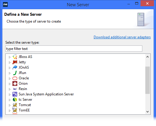 WebSphere IDE额外的应用程序服务器